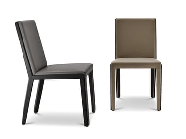 PAPIER - Tanned leather chair by I 4 Mariani