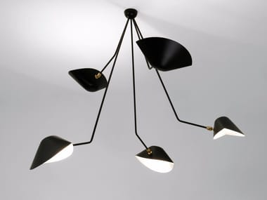 SPIDER PAR5BC - Adjustable metal ceiling lamp by Serge Mouille