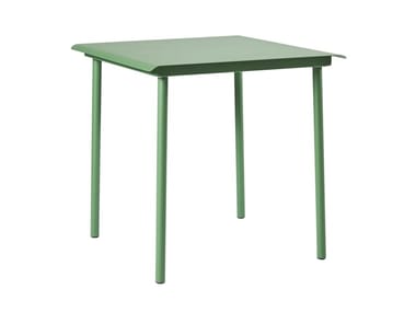 PATIO - Square stainless steel garden table by Tolix