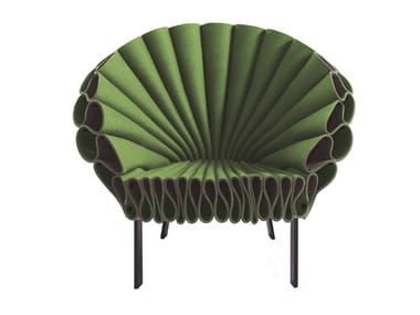 PEACOCK - Felt armchair by Cappellini