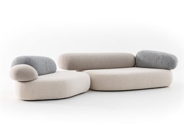 PEBBLE RUBBLE - Sectional modular sofa by Moroso