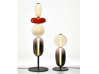 PEBBLES - Blown crystal floor lamp (Request Info)