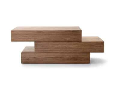 PEOPLE - Wooden chest of drawers with integrated handles by Pianca