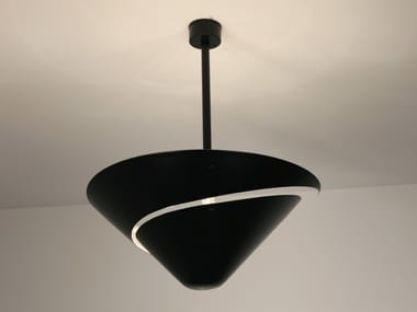 PETIT ESCARGOT - Metal ceiling lamp by Serge Mouille