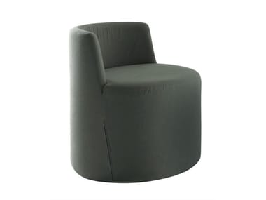 PETITE LEA - Upholstered fabric easy chair with removable cover by Casamilano