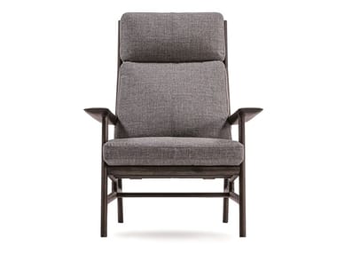 PHILOSOPHERS LOUNGE - High-back fabric armchair by DE PADOVA