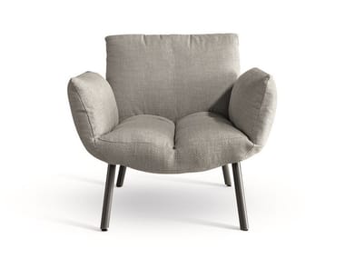 PIL - Fabric easy chair with armrests by Bonaldo