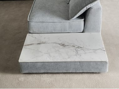 PILLOPIPE - Rectangular marble coffee table by Casamilano