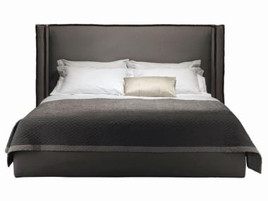 PILLOPIPE - Fabric double bed with removable cover with upholstered headboard by Casamilano