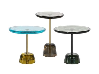 PINA - Round glass coffee table by Pulpo