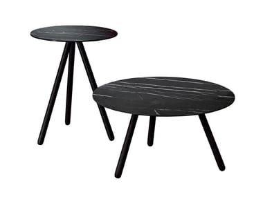 PINOCCHIO - Low round ceramic coffee table by Miniforms