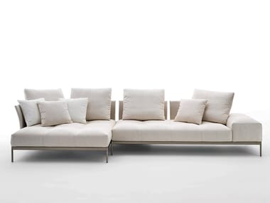 PIXEL LIGHT INDOOR - Sectional fabric sofa by Saba Italia