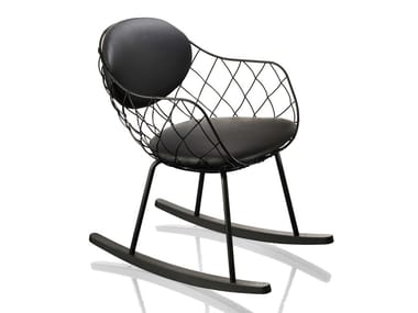 PI?A - Rocking steel chair by Magis