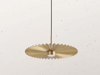 PLIE’ 284.01 - LED brass pendant lamp by Il Fanale