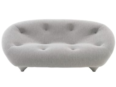 PLOUM - Tufted 2 seater fabric sofa by Ligne Roset