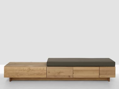 PODEST - Solid wood bench / sideboard by Zeitraum