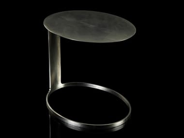 POKE - Oval titanium side table by Henge