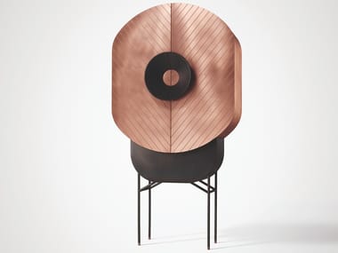 POLIFEMO - Metal highboard with doors by De Castelli