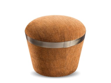 PORTOFINO - Upholstered round pouf by Cantori
