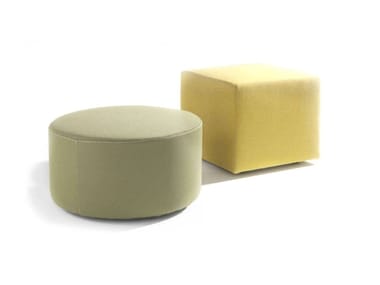 POUF - Upholstered fabric pouf by Lema