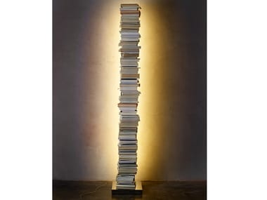 PTOLOMEO LUCE - Freestanding bookcase with built-in lights by Opinion Ciatti