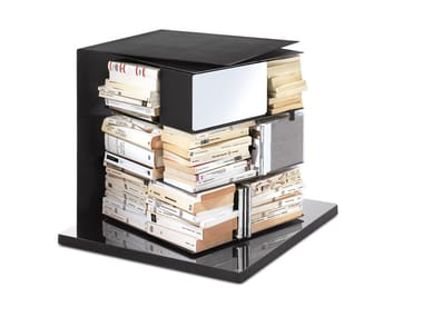 PTOLOMEOX4 SHORT - Open swivel metal bookcase by Opinion Ciatti