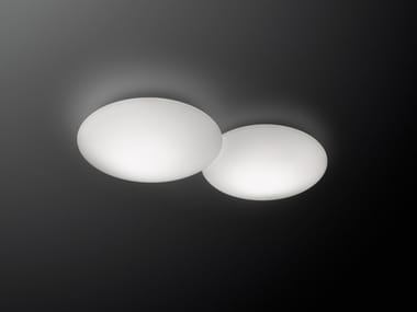 PUCK - Glass wall lamp / ceiling lamp by Vibia