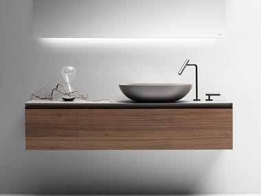 PURE - Wall-mounted vanity unit with drawers by Falper