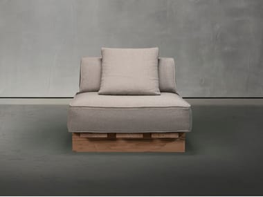RAF OUTDOOR - Fabric garden armchair by Piet Boon
