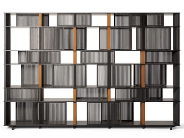 LLOYD - Oak bookcase by Poltrona Frau