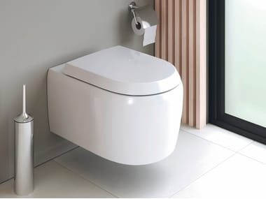 QATEGO - Wall-hung ceramic toilet by Duravit