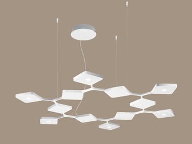 QUAD_P12 - LED aluminium pendant lamp by Stilnovo