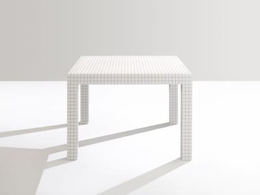 QUADERNA 2600 - Square honeycomb table by Zanotta