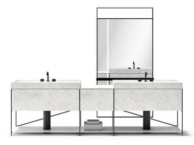 R.I.G. MODULES - BATHROOM 01 - Sectional vanity unit by DE PADOVA