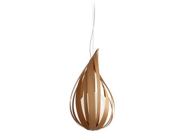 RAINDROP - Handmade wood veneer pendant lamp by LZF