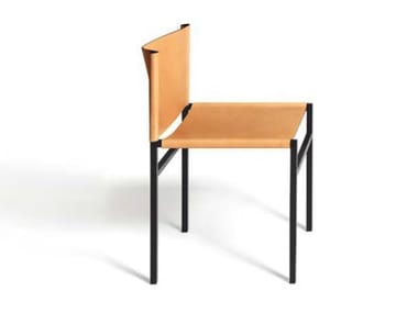 REA - Tanned leather chair by DE PADOVA