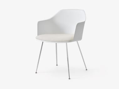 RELY HW34 - Polypropylene chair with integrated cushion by &tradition