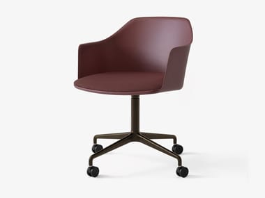 RELY HW49 - Polypropylene office chair with castors with 4-Spoke base by &tradition