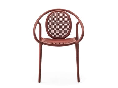 REMIND 3735R - Stackable polypropylene chair with armrests by Pedrali