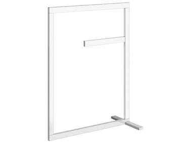 RETTANGOLO - Standing brass towel rack by Gessi