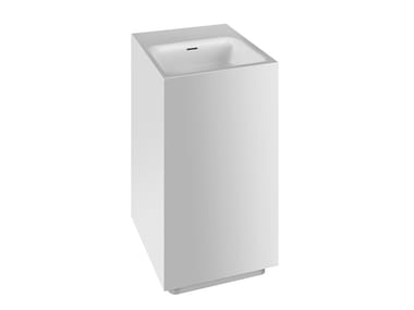 RETTANGOLO - Freestanding Cristalplant® washbasin with overflow by Gessi