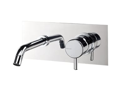 REVERSO - Wall-mounted single handle washbasin mixer by Ritmonio