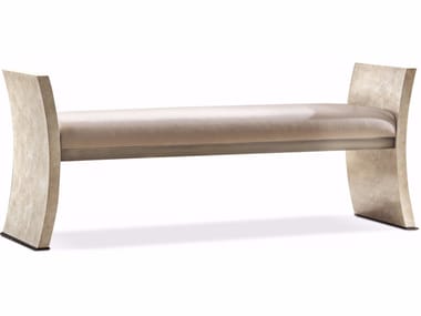 RICHARD - Upholstered velvet bench by Cantori