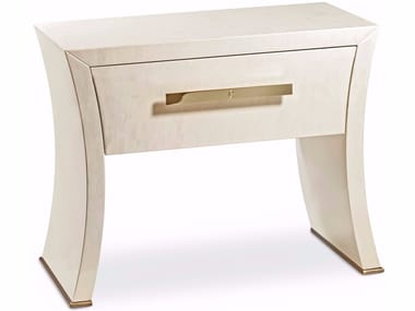 RICHARD NEW - Rectangular wooden bedside table with drawers by Cantori