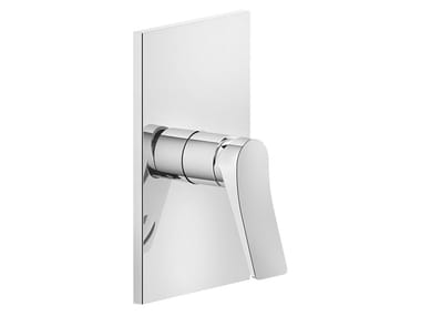 RILIEVO - Brass shower mixer with plate by Gessi