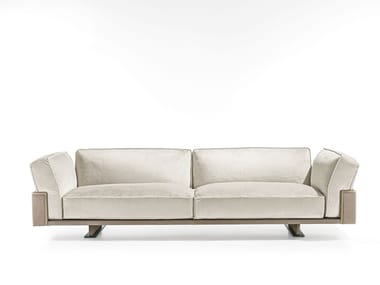 RITUAL - 3 seater leather sofa by Longhi