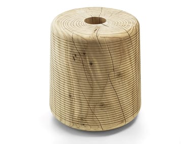 ROCK-ETTO - Low cedarwood stool by Riva 1920