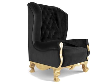 ROCKCHAIR - Bergere velvet armchair by Royal Stranger