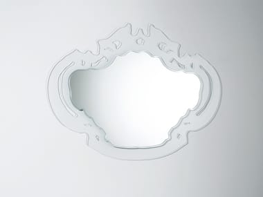 ROKOK? - Wall-mounted framed mirror by Glas Italia