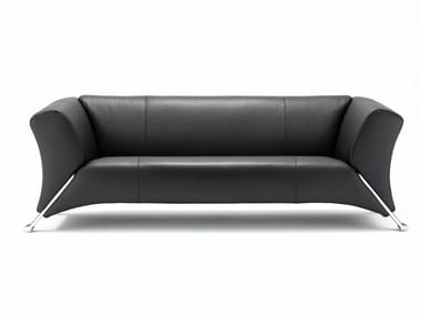 ROLF BENZ 322 - Leather sofa by Rolf Benz